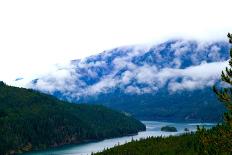 Foggy Afternoon In The Pacific Northwest Looking At Diablo Lake In North Cascades National Park, Wa-Hannah Dewey-Photographic Print
