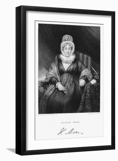 Hannah More, English Religions Writer, Poet and Playwright, C1830-Henry William Pickersgill-Framed Giclee Print