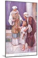 Hannah Presents Samuel to Eli-Arthur A. Dixon-Mounted Giclee Print