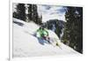 Hannah Whitney Skiing The Fresh Snow At Alta Ski Area, Utah-Louis Arevalo-Framed Photographic Print