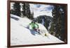 Hannah Whitney Skiing The Fresh Snow At Alta Ski Area, Utah-Louis Arevalo-Framed Photographic Print