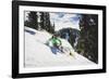 Hannah Whitney Skiing The Fresh Snow At Alta Ski Area, Utah-Louis Arevalo-Framed Photographic Print