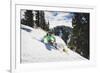 Hannah Whitney Skiing The Fresh Snow At Alta Ski Area, Utah-Louis Arevalo-Framed Photographic Print