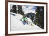 Hannah Whitney Skiing The Fresh Snow At Alta Ski Area, Utah-Louis Arevalo-Framed Photographic Print