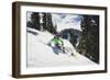 Hannah Whitney Skiing The Fresh Snow At Alta Ski Area, Utah-Louis Arevalo-Framed Photographic Print
