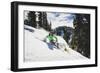 Hannah Whitney Skiing The Fresh Snow At Alta Ski Area, Utah-Louis Arevalo-Framed Photographic Print