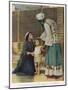 Hannah Wife of Elkanah Takes Her Young Son Samuel to the Temple at Shiloh-Frank W.w. Topham-Mounted Photographic Print