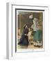 Hannah Wife of Elkanah Takes Her Young Son Samuel to the Temple at Shiloh-Frank W.w. Topham-Framed Photographic Print