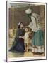 Hannah Wife of Elkanah Takes Her Young Son Samuel to the Temple at Shiloh-Frank W.w. Topham-Mounted Photographic Print