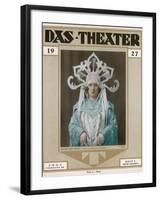 Hanni Huttenes as Turandot in a German Production at Chemnitz-null-Framed Photographic Print