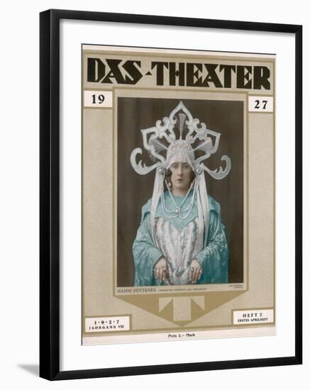 Hanni Huttenes as Turandot in a German Production at Chemnitz-null-Framed Photographic Print