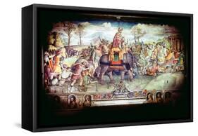 Hannibal and His Army Crossing the Alps, 218 BC-null-Framed Stretched Canvas