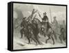 Hannibal and His Army Crossing the Alps, 218 BC-Alonzo Chappel-Framed Stretched Canvas