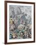 Hannibal Crosses the Alps (From Münchener Bilderboge)-Gottlob Heinrich Leutemann-Framed Giclee Print