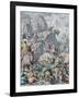 Hannibal Crosses the Alps (From Münchener Bilderboge)-Gottlob Heinrich Leutemann-Framed Giclee Print