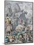 Hannibal Crosses the Alps (From Münchener Bilderboge)-Gottlob Heinrich Leutemann-Mounted Giclee Print