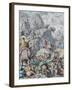 Hannibal Crosses the Alps (From Münchener Bilderboge)-Gottlob Heinrich Leutemann-Framed Giclee Print