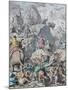 Hannibal Crosses the Alps (From Münchener Bilderboge)-Gottlob Heinrich Leutemann-Mounted Giclee Print