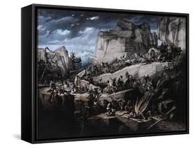 Hannibal Crosses the Alps-Bénédict Masson-Framed Stretched Canvas