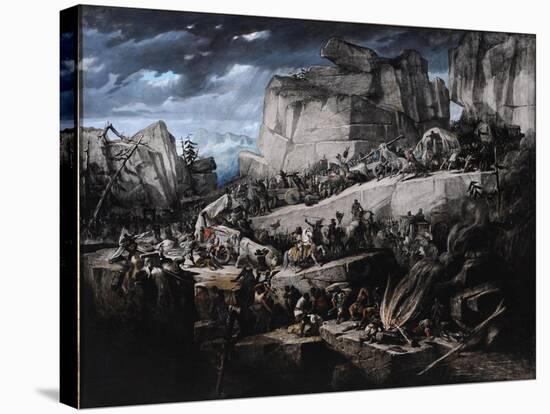 Hannibal Crosses the Alps-Bénédict Masson-Stretched Canvas