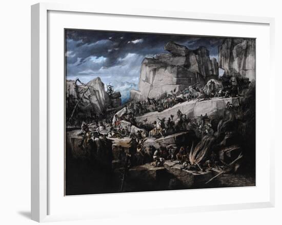 Hannibal Crosses the Alps-Bénédict Masson-Framed Giclee Print