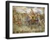 Hannibal Crossing Alps, 218 BC-Jacopo Ripanda-Framed Giclee Print