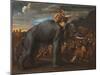 Hannibal Crossing the Alps on an Elephant-Nicolas Poussin-Mounted Premium Giclee Print