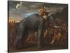 Hannibal Crossing the Alps on an Elephant-Nicolas Poussin-Stretched Canvas