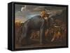 Hannibal Crossing the Alps on an Elephant-Nicolas Poussin-Framed Stretched Canvas