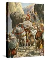 Hannibal Crossing the Alps-Tancredi Scarpelli-Stretched Canvas