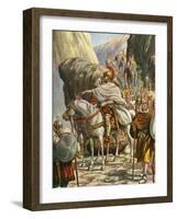 Hannibal Crossing the Alps-Tancredi Scarpelli-Framed Giclee Print