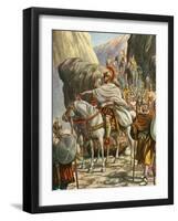 Hannibal Crossing the Alps-Tancredi Scarpelli-Framed Giclee Print