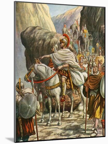 Hannibal Crossing the Alps-Tancredi Scarpelli-Mounted Giclee Print