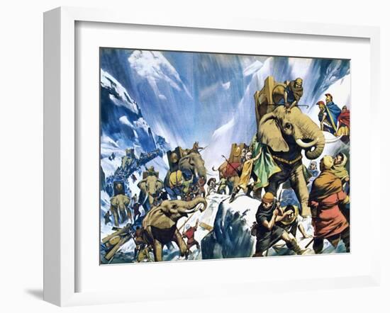 Hannibal Crossing the Alps-Mcbride-Framed Giclee Print