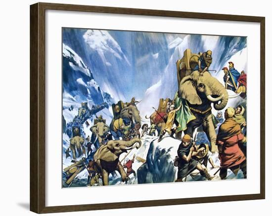 Hannibal Crossing the Alps-Mcbride-Framed Giclee Print