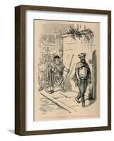 'Hannibal leads the Ambassadors a fatiguing Walk round Carthage', 1852-John Leech-Framed Giclee Print