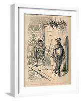 'Hannibal leads the Ambassadors a fatiguing Walk round Carthage', 1852-John Leech-Framed Giclee Print