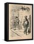'Hannibal leads the Ambassadors a fatiguing Walk round Carthage', 1852-John Leech-Framed Stretched Canvas
