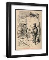 'Hannibal leads the Ambassadors a fatiguing Walk round Carthage', 1852-John Leech-Framed Premium Giclee Print