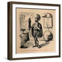 'Hannibal makes the usual Speech previous to killing himself', 1852-John Leech-Framed Giclee Print