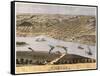 Hannibal, Missouri - Panoramic Map-Lantern Press-Framed Stretched Canvas