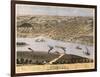 Hannibal, Missouri - Panoramic Map-Lantern Press-Framed Art Print