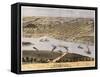 Hannibal, Missouri - Panoramic Map-Lantern Press-Framed Stretched Canvas