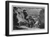 Hannibal Over Alps-Adrien Marie-Framed Art Print