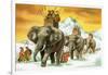 Hannibal's Army on Elephants-English School-Framed Giclee Print