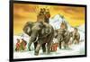 Hannibal's Army on Elephants-English School-Framed Giclee Print