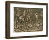 Hannibal's Elephants Attacking Roman Legions-null-Framed Giclee Print