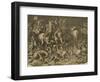 Hannibal's Elephants Attacking Roman Legions-null-Framed Giclee Print