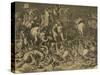 Hannibal's Elephants Attacking Roman Legions-null-Stretched Canvas