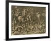 Hannibal's Elephants Attacking Roman Legions-null-Framed Giclee Print